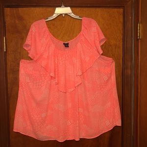 NWOT Torrid Ruffle Tank Top Size 4 Plus Size 26